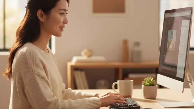 Logitech 羅技 MX Mechanical Mini 無線智能機械鍵盤-茶軸 實際使用情境照 — Logitech羅技鍵盤推薦