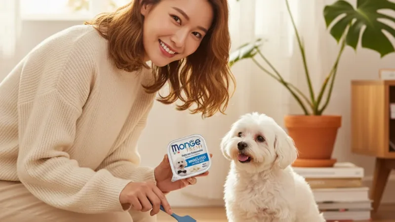 嘟比寵物 瑪恩吉MONGE 倍愛滿滿 主食犬餐盒 狗餐盒 主食餐盒 主食狗罐頭 犬餐盒 100G 實際使用情境照 — 狗罐頭推薦
