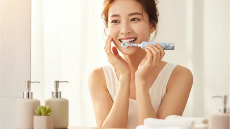德國百靈Oral-B 充電式兒童電動牙刷 D100-kids (冰雪奇緣) 實際使用情境照 — 電動牙刷推薦