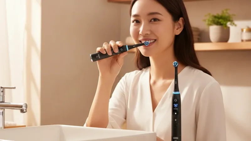 德國百靈Oral-B iO10微磁電動牙刷 (贈iO刷頭2入) 店 實際使用情境照 — 電動牙刷推薦