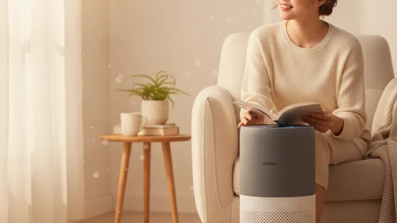 PHILIPS 飛利浦 奈米級空氣清淨機 適用17坪 AC2936 | 清淨 實際使用情境照 — 空氣清淨機推薦