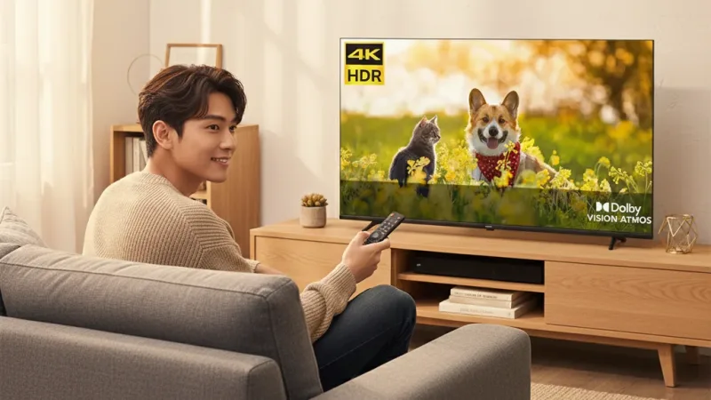 賣場 品 Philips 飛利浦 50型 4K Google TV 智慧顯示器 50PUH7630 實際使用情境照 — 智慧型電視推薦