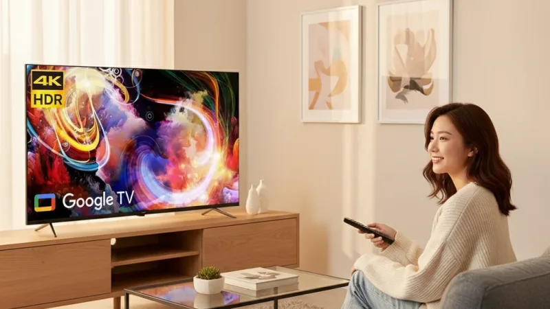 Philips 飛利浦 50型 4K QLED Google TV 智慧顯示器 50PQT8169 (不含安裝) 實際使用情境照 — Philips飛利浦智慧電視推薦
