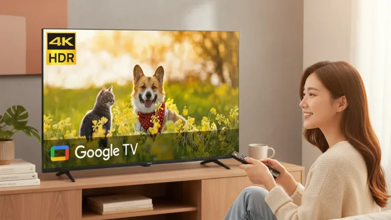 【美式賣場特價品】Philips 飛利浦 55型 4K Google TV 智慧顯示器 55PUH7630 實際使用情境照 — Philips飛利浦智慧電視推薦