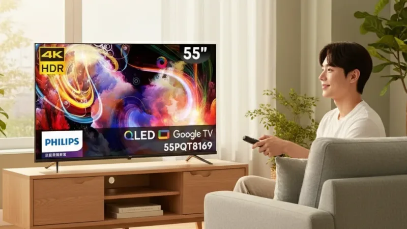Philips 飛利浦 55型4K QLED 使用情境