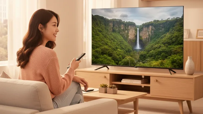 Philips 飛利浦 65型 4K Google TV 智慧顯示器 65PUH7139 (含基本安裝) 實際使用情境照 — 智慧型電視推薦
