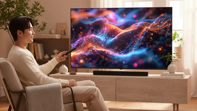 Philips 飛利浦 75型4K 120Hz QLED GoogleTV 智慧顯示器 75PQT8369(含基本安裝) 實際使用情境照 — Philips飛利浦智慧電視推薦