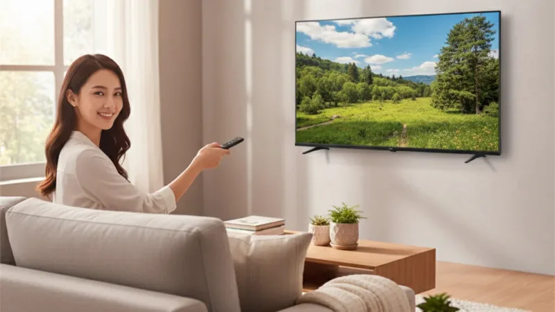 【國際雙認證維持晶亮有神系列】 Philips 飛利浦 75型 4K 舒視藍 GoogleTV智慧顯示器 75PUH7700 實際使用情境照 — Philips飛利浦智慧電視推薦