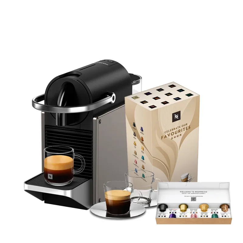 【Nespresso】膠囊咖啡機 Pixie (三色任選) &品味經典探索禮盒120顆(贈品牌禮二選一) 商品圖片