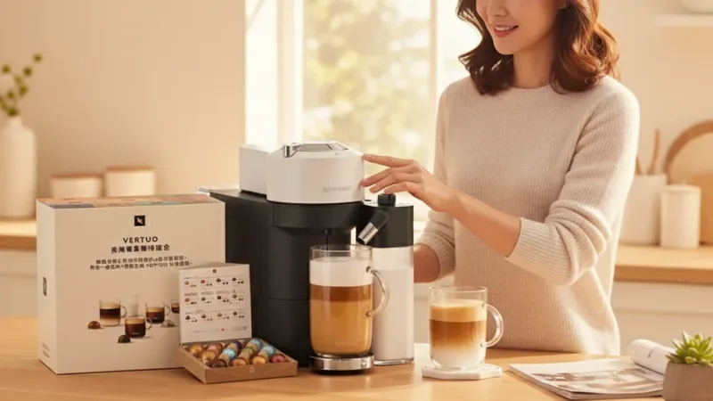 【Nespresso臻選厚萃Vertuo Lattissima膠囊咖啡機&完美饗宴100顆(贈品牌禮二選一) 實際使用情境照 — Nespresso膠囊咖啡機推薦