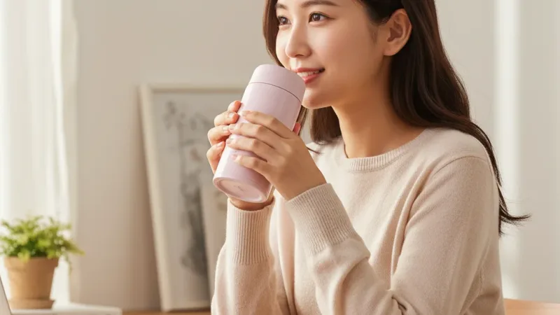 【ZOJIRUSHI 象印】不銹鋼真空保溫保冷杯(SU-CA35)|350ml 旋蓋式 實際使用情境照 — ZOJIRUSHI象印保溫杯推薦