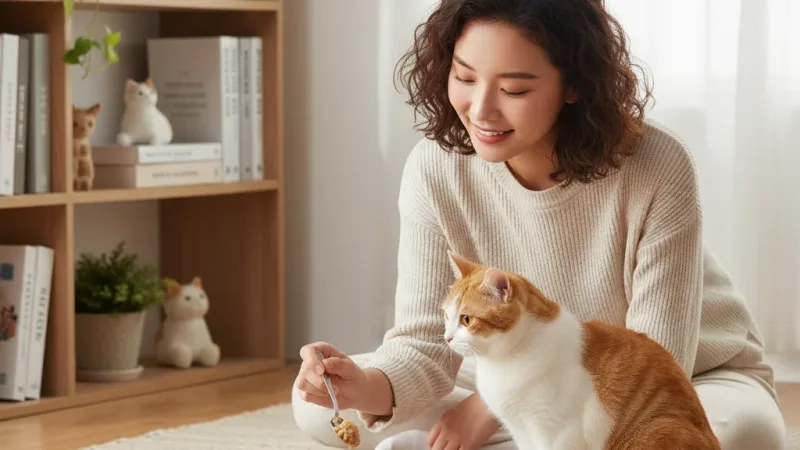 威杰爾 吶一口 貓罐系列 無穀貓罐頭 湯罐 泥罐 主食罐 貓補水罐 貓咪副食罐 貓罐頭 貓零食 貓點心 A021 實際使用情境照 — 貓罐頭推薦