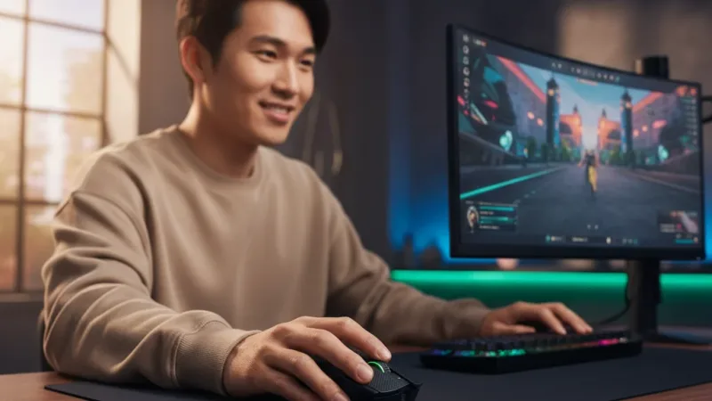 RAZER 雷蛇 Viper V4 Pro 毒蝰 無線滑鼠 四代光學按鍵軸 全光學感測器 輕量滑鼠 遊戲滑鼠 電競滑鼠 實際使用情境照 — Razer雷蛇滑鼠推薦