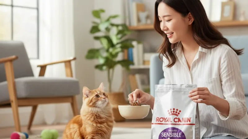 寵物王國 法國皇家-S33腸胃敏感挑嘴成貓飼料 10kg / 15kg 貓飼料 貓乾糧 皇家貓飼料 挑嘴貓飼料 實際使用情境照 — 貓飼料推薦