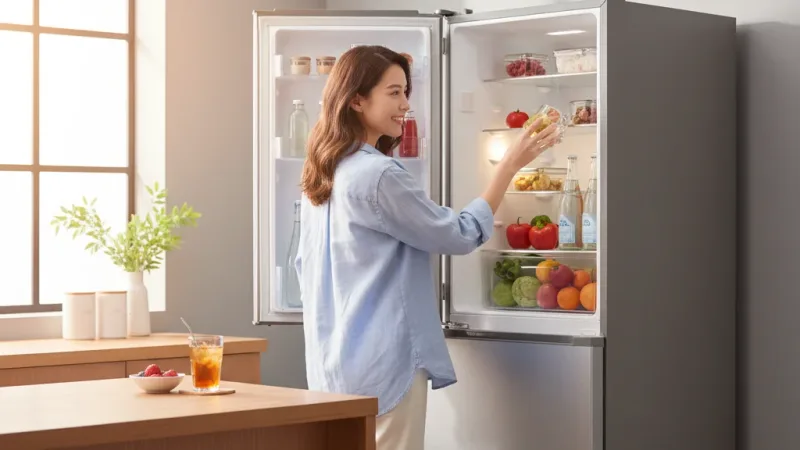 SANLUX 台灣三洋 430公升一級能效變頻雙門冰箱 SR-V430B(輸碼9折 HEFS9LHARVB) 實際使用情境照 — 變頻冰箱推薦