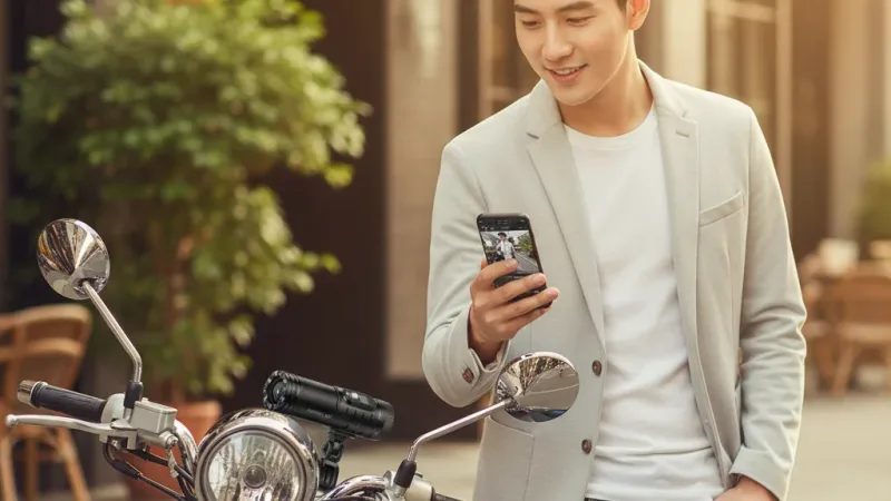 JINPEI 錦沛 SONY Starvis 4K 鏡頭 、APP 即時傳輸 機車 摩托車 行車紀錄器 行車記錄器 實際使用情境照 — 行車紀錄器推薦