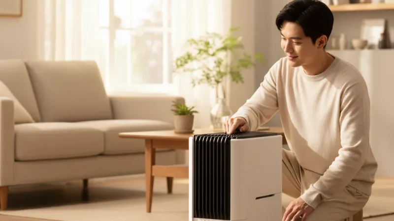 未來實驗室 STERMIDI 除濕機 II 二代 空氣清淨除濕機 智慧家電 淨化器 除濕機 防潮 除霉 實際使用情境照 — 除濕機推薦