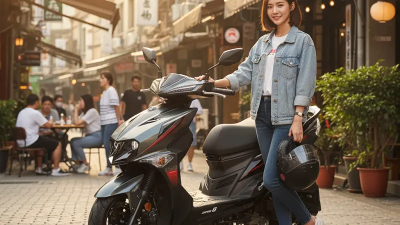 SYM三陽158 JET SL+ SUPER-C 七期2026年出廠全新機車 使用情境示意圖 — SYM三陽機車推薦