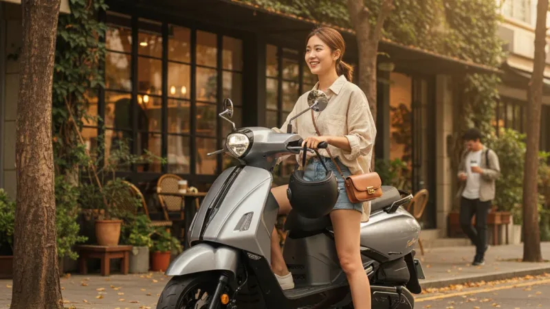 SYM三陽 Fiddle DX 158 ABS+TCS 七期 2026年出廠全新機車 使用情境示意圖 — SYM三陽機車推薦