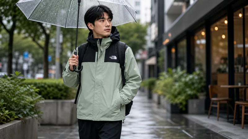 The North Face 北面衝鋒衣在生活中的使用情境