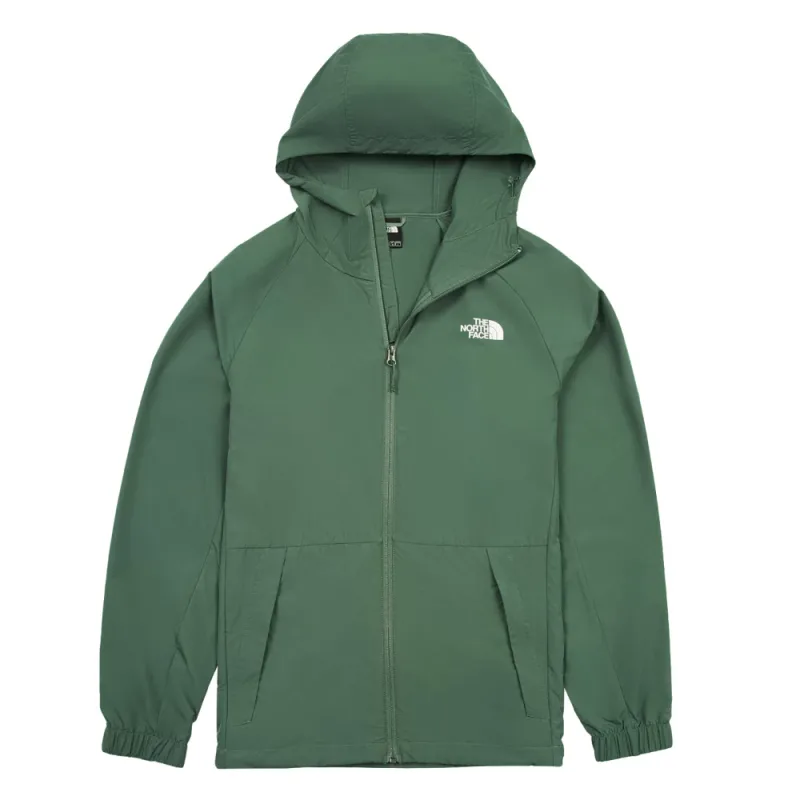 The North Face北面男款綠色 產品特寫