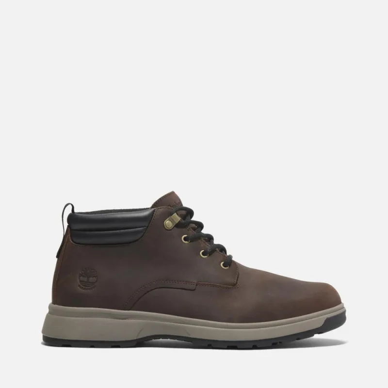 Timberland 男款深棕色休閒防水中筒靴|A6A81W01 商品圖片