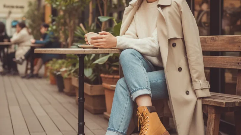 Timberland 女款小麥色6吋休閒靴|A6GCF754 實際使用情境照 — Timberland 休閒鞋推薦