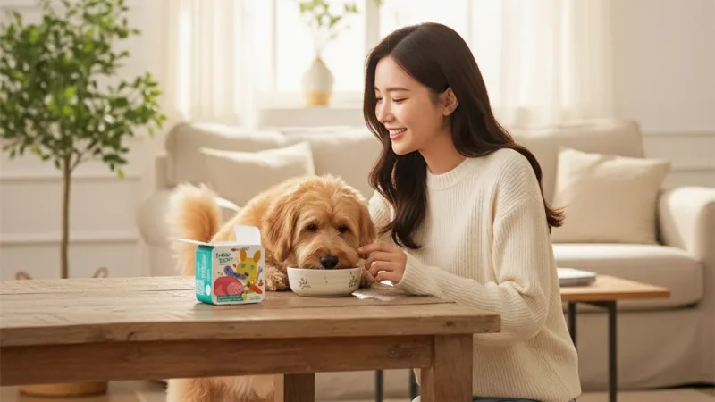 TOMA-PRO 優格 吃貨拼盤 狗主食餐盒 狗主食罐 犬餐盒 寵物罐頭 狗主食 狗罐頭 狗食 主食餐盒 實際使用情境照 — 狗罐頭推薦