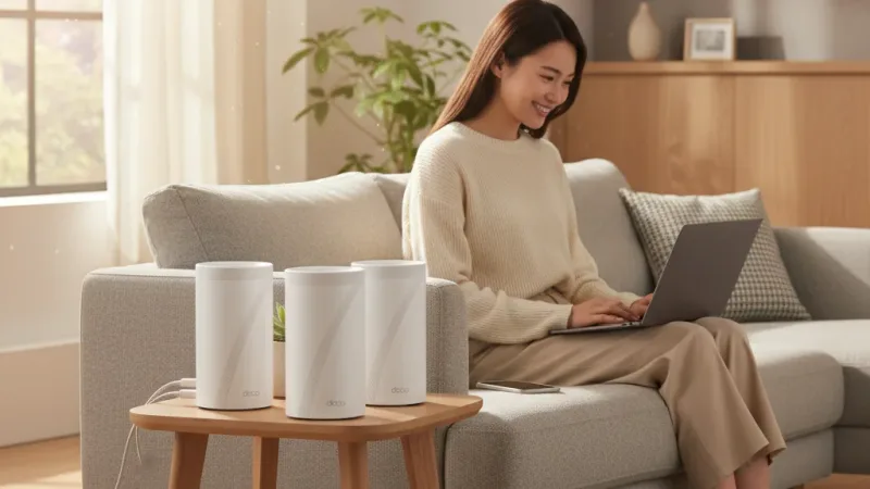 (Wi-Fi7+5G連接埠)TP-Link Deco BE65 Pro BE11000 wifi7 三頻 wifi分享器 實際使用情境照 — TP-Link-wifi分享器推薦