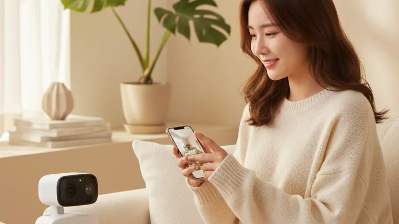 TP-Link Tapo C206 1080P WiFi監視器 室內/室外 可旋轉攝影機 AI偵測 夜視全彩 移動偵測 實際使用情境照 — TP-Link監視器推薦