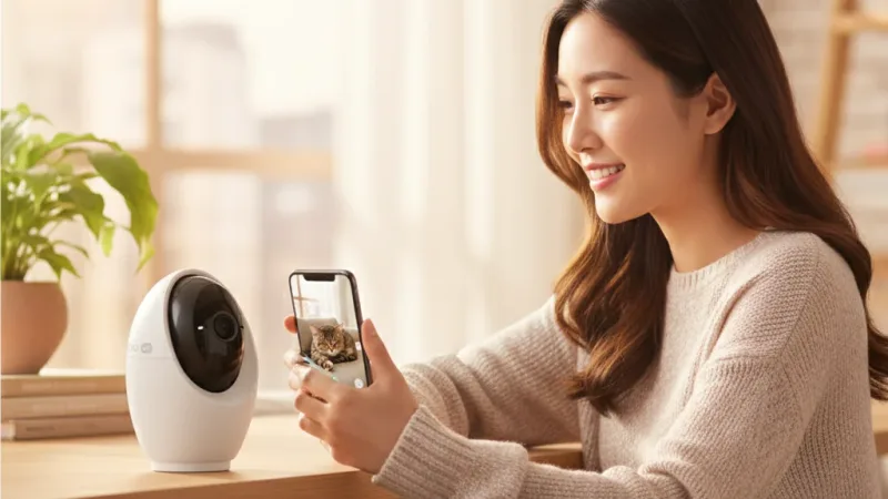 (人臉辨識)TP-Link Tapo C260 4K 800萬 Wi-Fi監視器 可旋轉攝影機 AI家庭防護 寵物偵測 實際使用情境照 — TP-Link監視器推薦