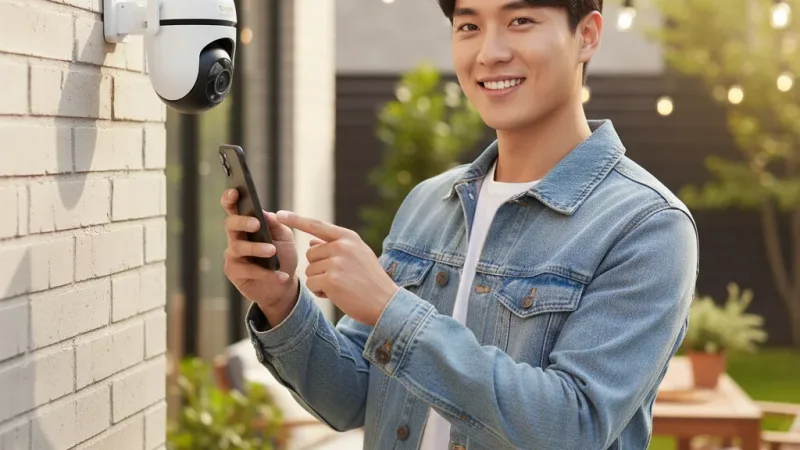 TP-Link Tapo C530WS 3K 500萬 WiFi監視器 戶外 室外旋轉攝影機 星光級夜視 IP66防水 實際使用情境照 — TP-Link監視器推薦
