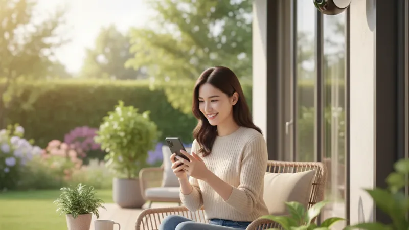 (雙鏡頭)TP-Link Tapo C545D 2K雙鏡頭 300萬 WiFi監視器 戶外雙鏡頭360度旋轉攝影機 實際使用情境照 — TP-Link監視器推薦