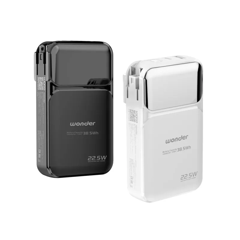 WONDER 旺德 多功能旅行插頭帶線快充行動電源 10000/20000mAh 行充 WH 可上飛機 商品圖片
